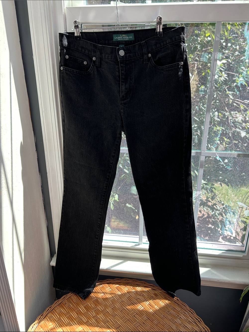 Ralph Lauren Black Wide-Leg Jeans